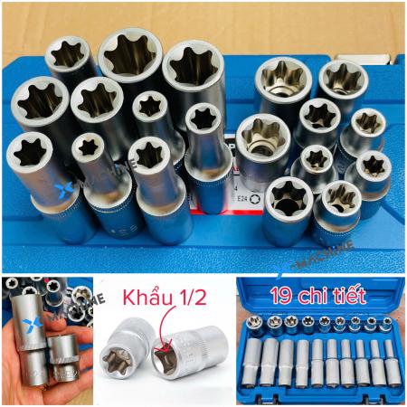 Bộ khẩu E ngắn và dài 19 chi tiết